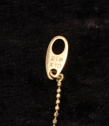 美品 エテ ネックレス K10 ホワイトオパール レディース ete