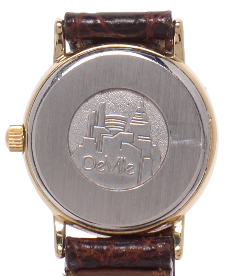 OMEGA 腕時計 de ville デ・ヴィル クオーツ ゴールド 595.0097.2 レディース オメガ