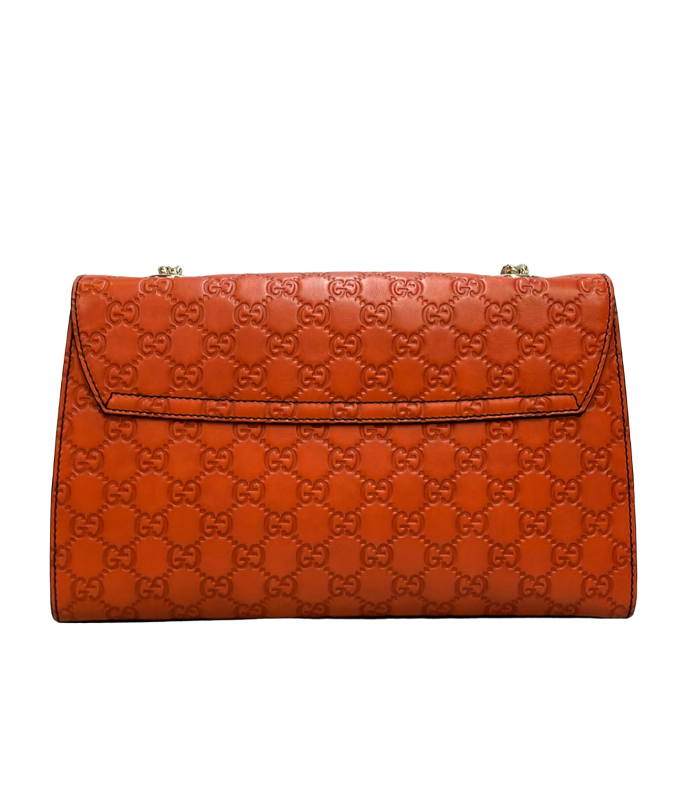 美品 GUCCI チェーンショルダーバッグ 肩掛け エミリー グッチシマ 295402 213317 レディース グッチ