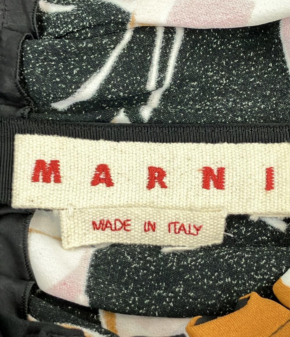 MARNI 半袖ワンピース 21Prefall チューリップ柄 レディース SIZE 38 (S) マルニ