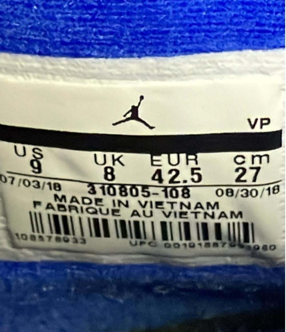 美品 NIKE ミドルカットスニーカー エア ジョーダン 10 レトロ 310805-108 メンズ SIZE 27.0 ナイキ