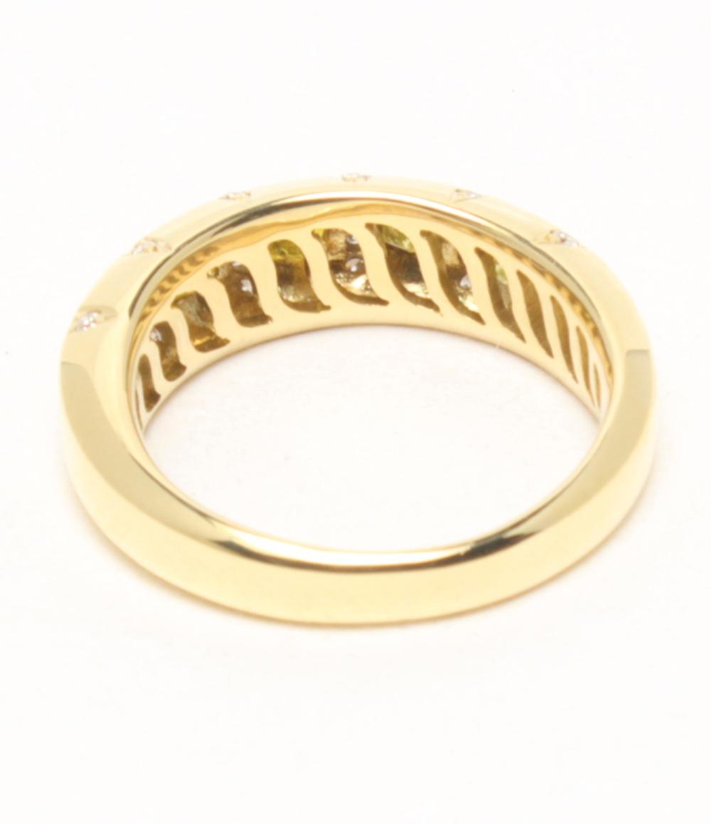 美品 リング 指輪 K18 ダイヤ 0.14ct 0.58ct レディース SIZE 12号