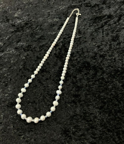 美品 ネックレス SV925 淡水パール4-9 mm レディース