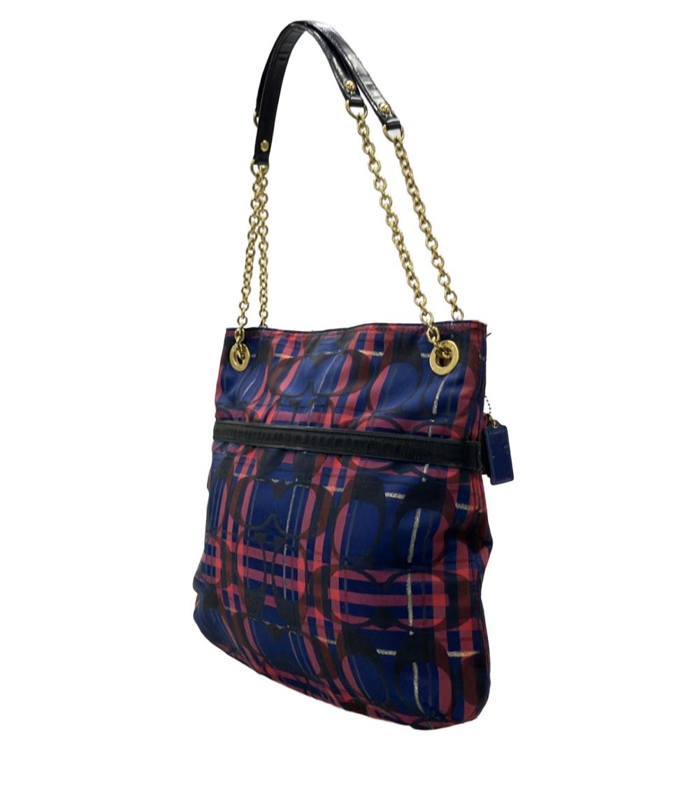 COACH チェック柄ショルダーバッグ COACH ショルダーバッグ 肩掛け チェック柄 シグネチャー 21136