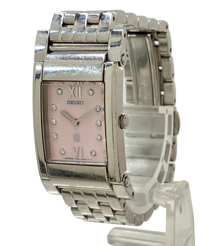 SEIKO 腕時計 IU イウ クオーツ シェル 1F20-0AM0 レディース セイコー