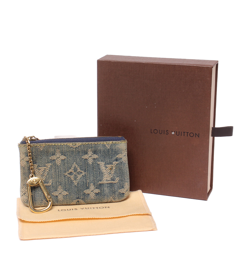 LOUIS VUITTON コインケース キーリング付き ポシェット クレ モノグラム デニム M95343 レディース ルイ・ヴィトン