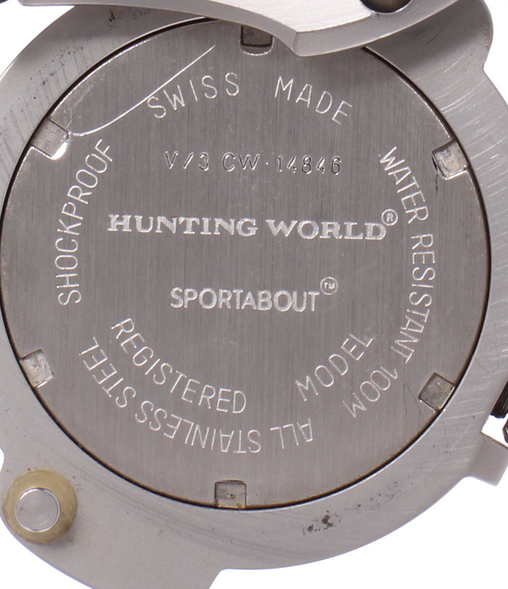 HUNTING WORLD 腕時計 コンパス付き スポーツアバウト クオーツ CW-14846 メンズ ハンティングワールド