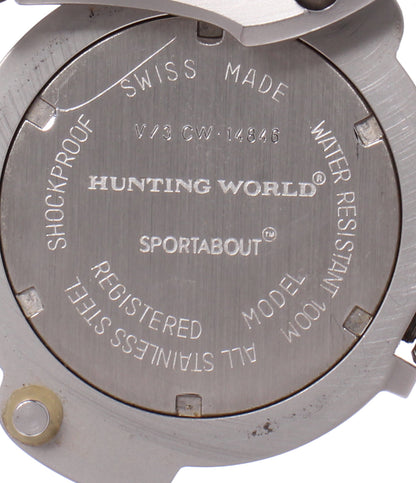 HUNTING WORLD 腕時計 コンパス付き スポーツアバウト クオーツ CW-14846 メンズ ハンティングワールド