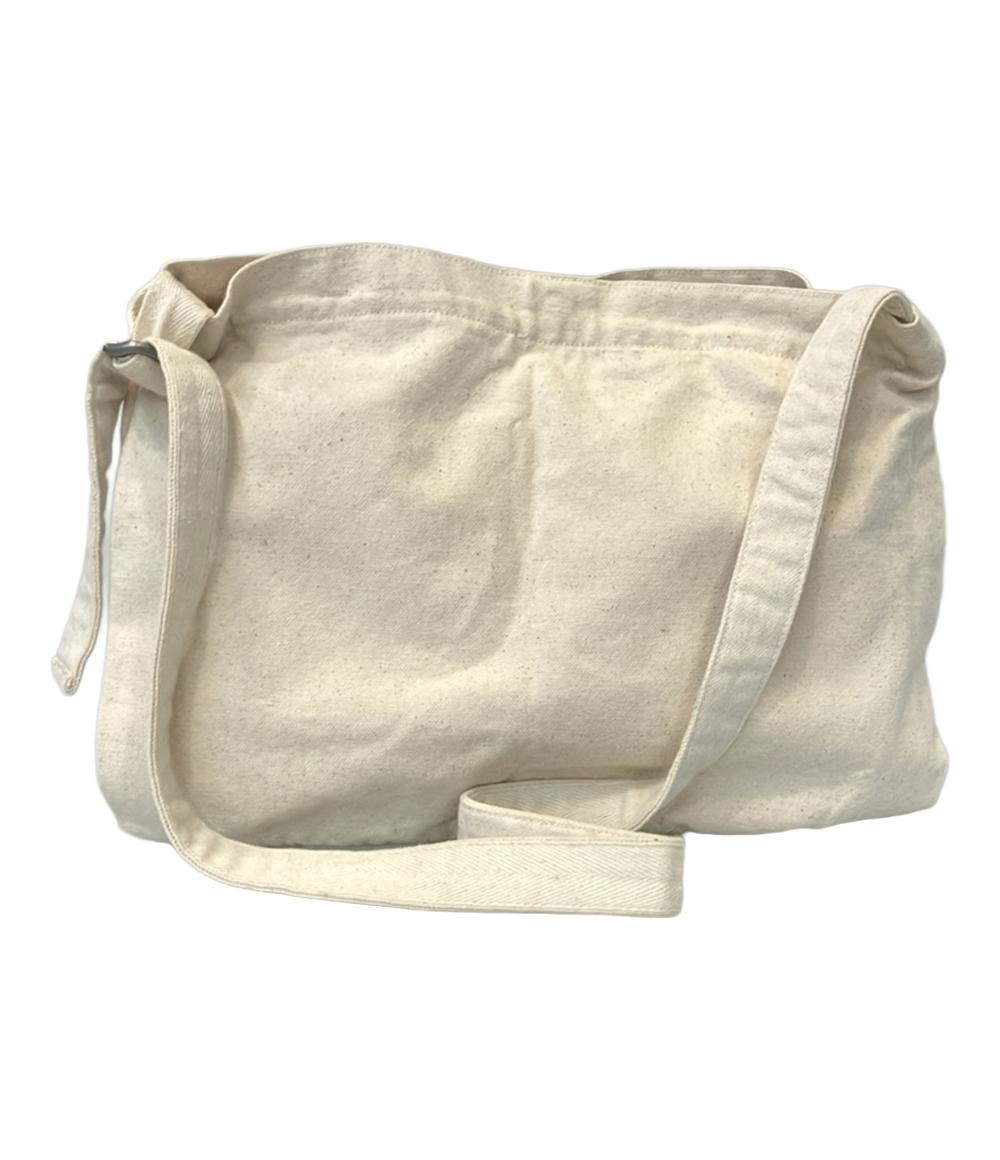 美品 ザ・ノースフェイス ショルダーバッグ 斜め掛け オーガニックコットン ロゴ メンズ THE NORTH FACE