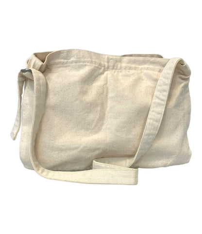 美品 ザ・ノースフェイス ショルダーバッグ 斜め掛け オーガニックコットン ロゴ メンズ THE NORTH FACE