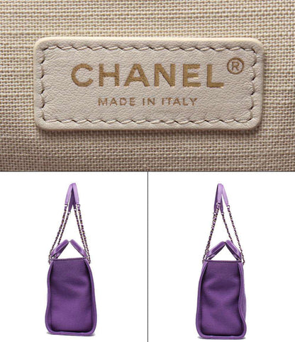 美品 CHANEL トートバッグ ハンドバッグ ゴールド金具 肩掛け ドーヴィル AS3257 レディース シャネル