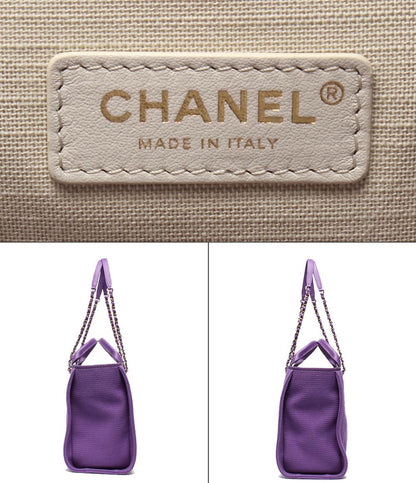 美品 CHANEL トートバッグ ハンドバッグ ゴールド金具 肩掛け ドーヴィル AS3257 レディース シャネル