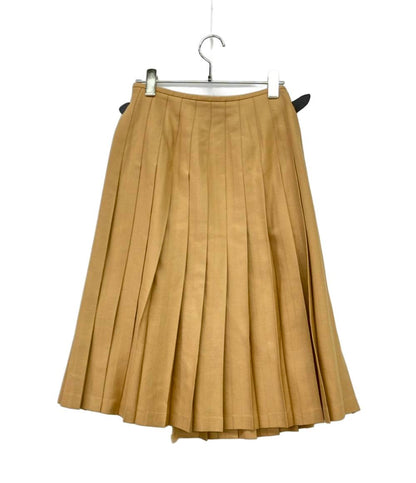 O’NEIL of DUBLIN ラップ プリーツスカート キャメル EUC-53050-B レディース SIZE US6 (S) オニールオブダブリン