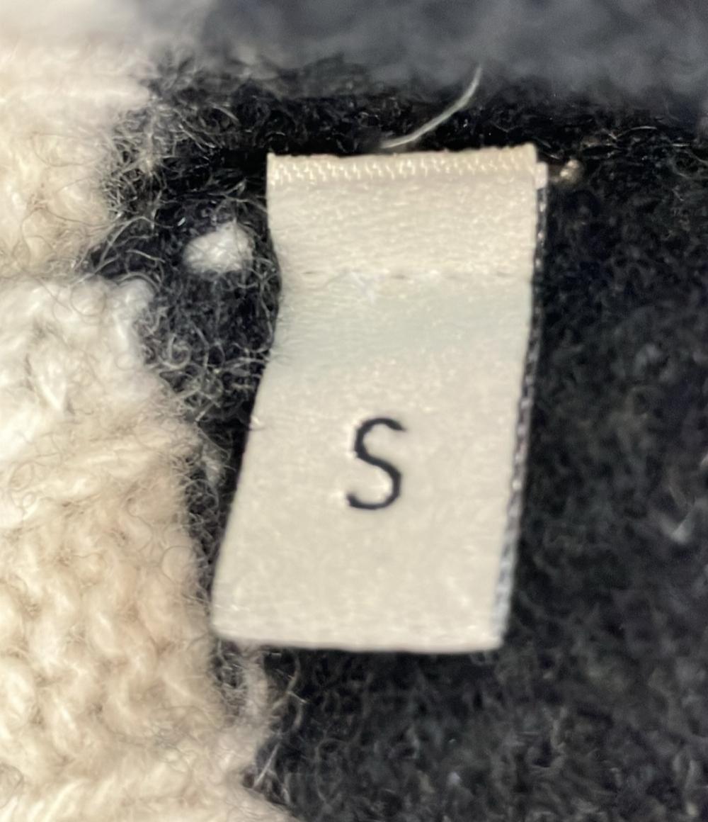 GUCCI 長袖ニットカーディガン ストライプ ゴールド レディース SIZE S グッチ
