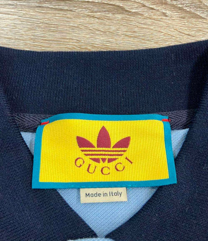 GUCCI 半袖ポロシャツ ×adidas コットンピケポロシャツ Piquet Polo Shirt 700497 メンズ SIZE XS グッチ