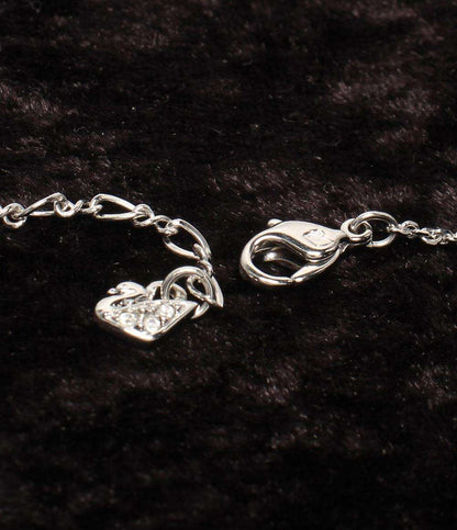 美品 SWAROVSKI ネックレス ハートモチーフ ブレスレット LOVEモチーフ 2点セット レディース スワロフスキー