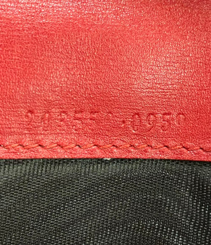 GUCCI ダブルホック 二つ折り長財布 エナメル グッチシマ 203550 0959 レディース グッチ
