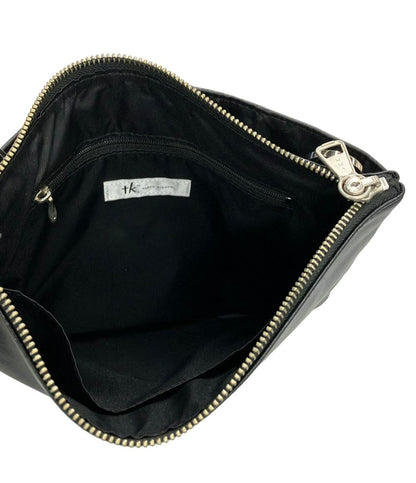 美品 TAKEO KIKUCHI ショルダーバッグ 斜め掛け レザー メンズ タケオキクチ