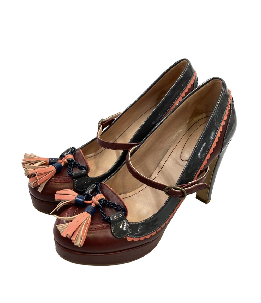 SEE BY CHLOE プラットフォームパンプス タッセル ストラップ レディース SIZE 37 (23.5cm) シーバイクロエ