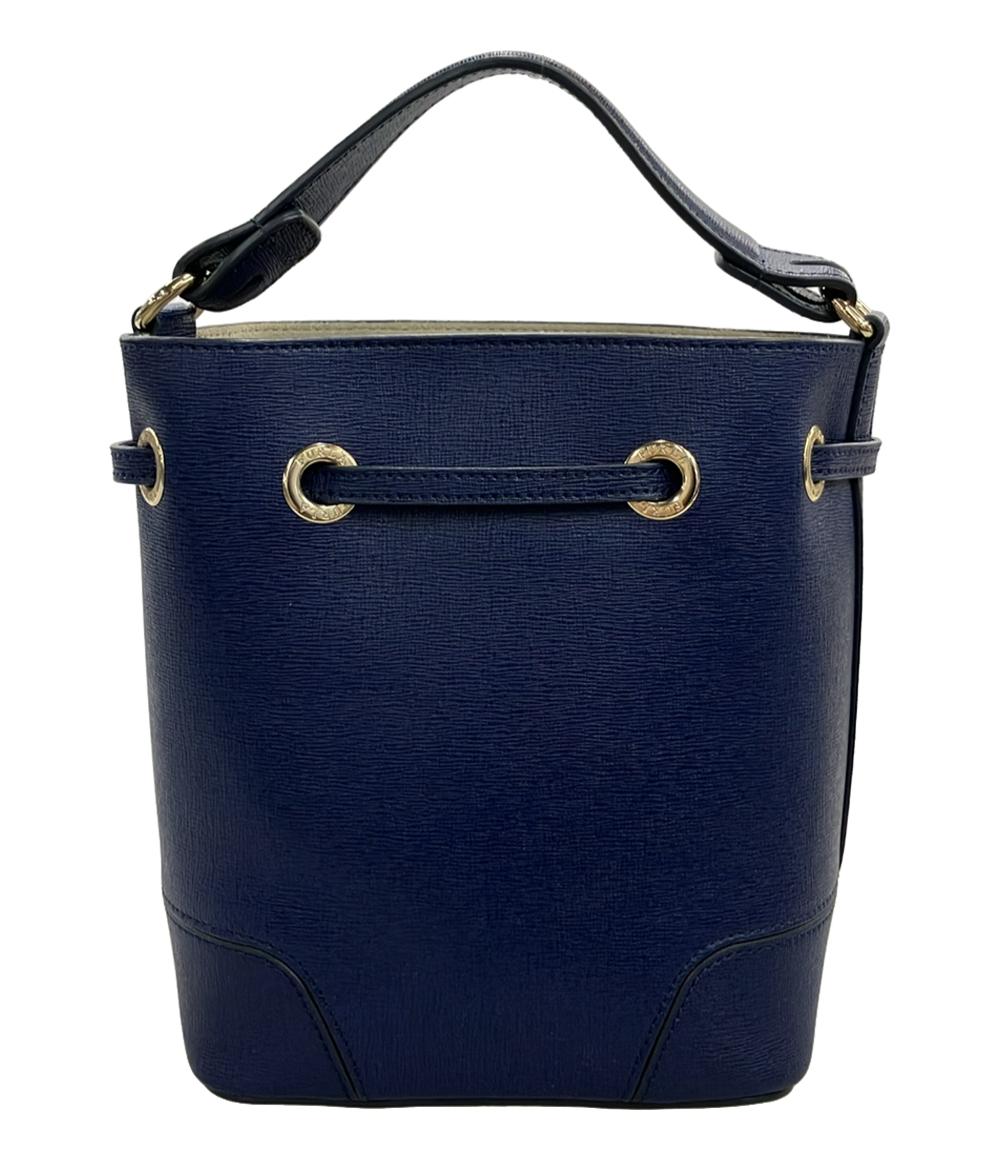 美品 Furla ハンドバッグ ショルダーバッグ 2WAY 斜め掛け ステイシー ミニ ドローストリング レディース フルラ