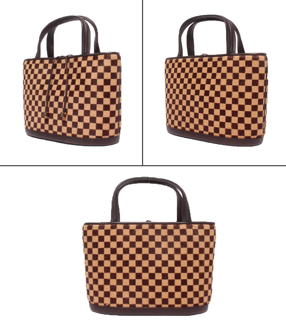 LOUIS VUITTON ハンドバッグ ハラコ インパラ ダミエソバージュ M92133 ルイ・ヴィトン
