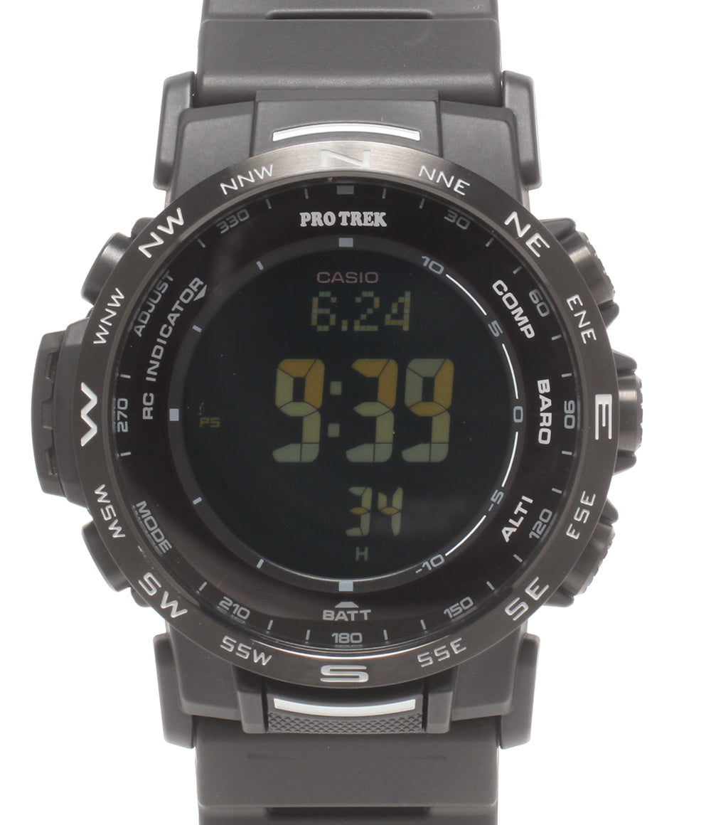 美品 CASIO 腕時計 クライマーライン 電波ソーラー プロトレック PRO TREK ソーラー PRW-35Y-1BJF メンズ カシオ