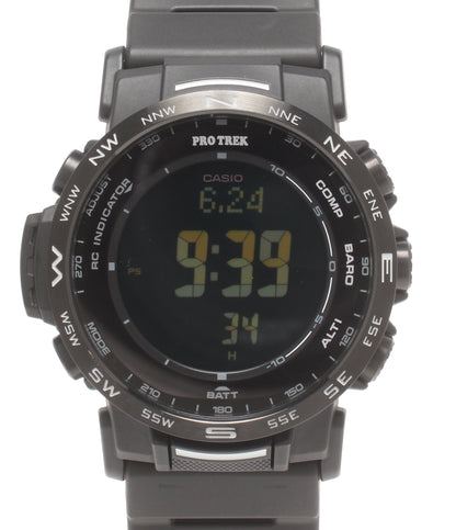 美品 CASIO 腕時計 クライマーライン 電波ソーラー プロトレック PRO TREK ソーラー PRW-35Y-1BJF メンズ カシオ