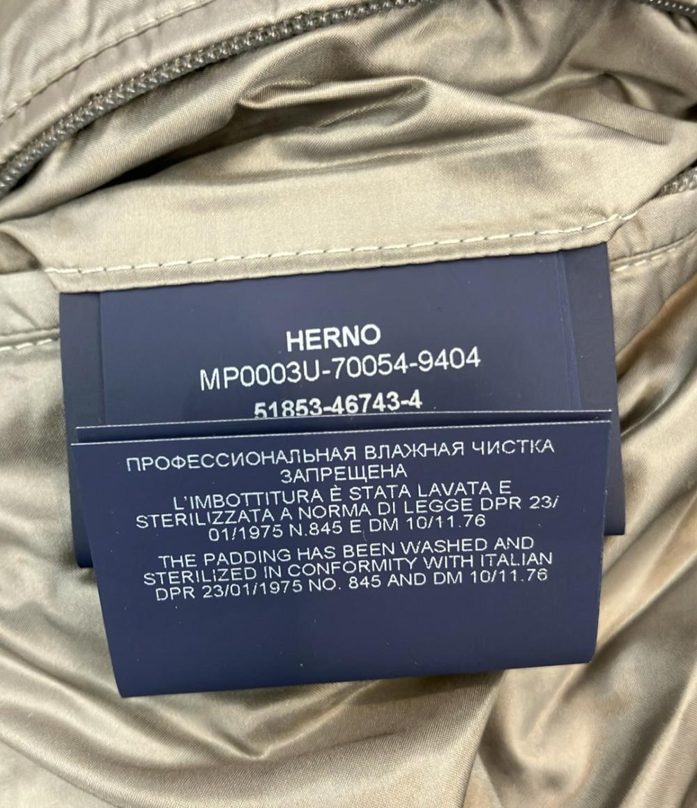 Herno ブルゾン ダウンニット ナイロン×3ゲージ ウール ハイブリッド MP0003U-70054-9404 メンズ SIZE 46 (M) ヘルノ