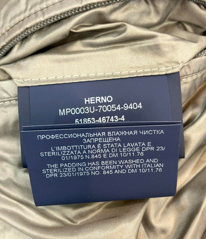 Herno ブルゾン ダウンニット ナイロン×3ゲージ ウール ハイブリッド MP0003U-70054-9404 メンズ SIZE 46 (M) ヘルノ