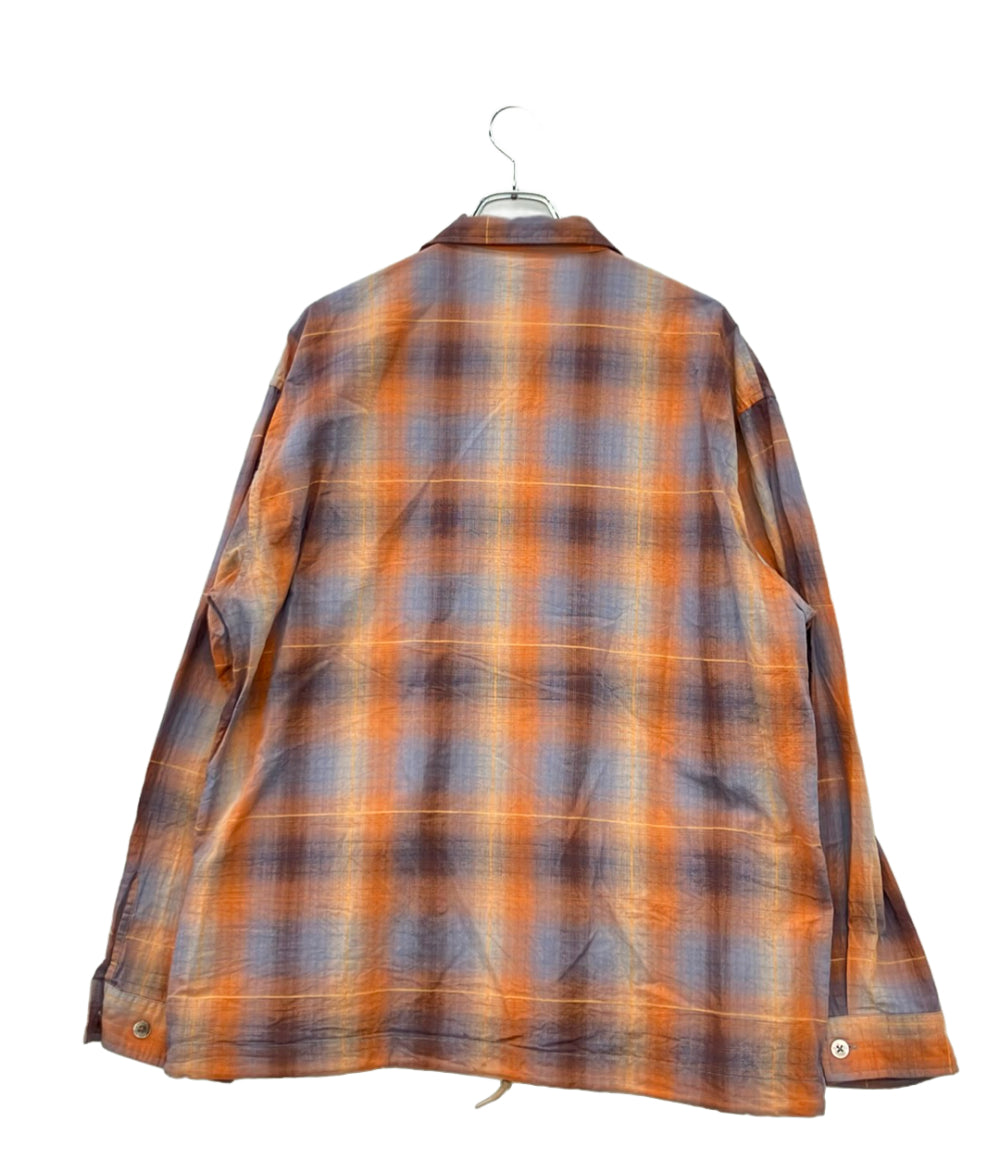 Pilgrim Surf+Supply 長袖 シャツ オンブレ チェック メンズ SIZE M ピルグリム サーフ+サプライ