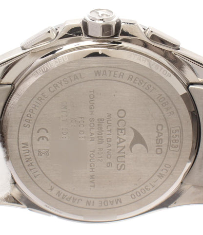 CASIO 腕時計 Bluetooth OCEANUS オシアナス ソーラー ブラック 0CW-T3000 メンズ カシオ