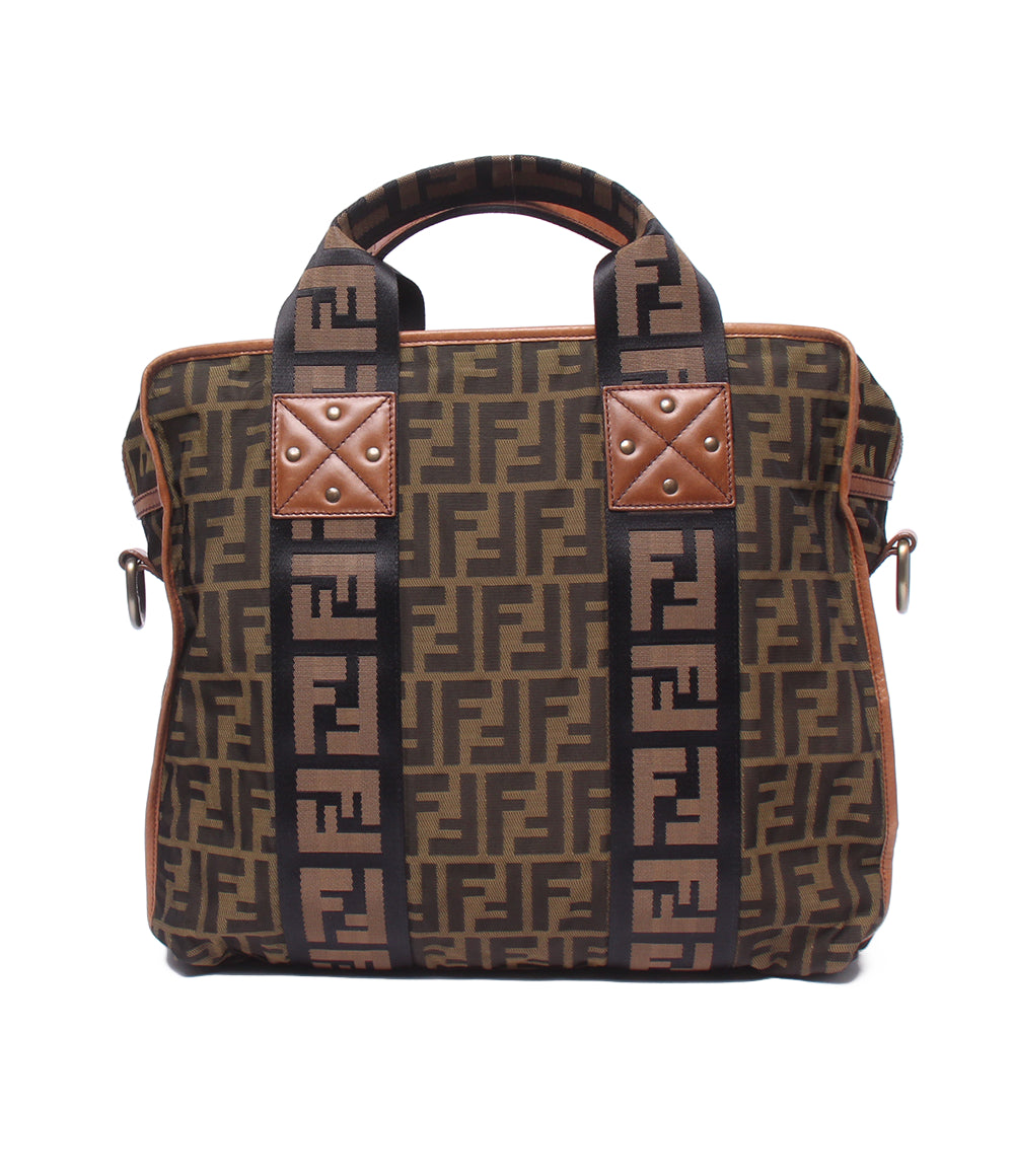 FENDI 2wayショルダーバッグ トートーバッグ 肩掛け ズッカ 7VA158 メンズ レディース フェンディ