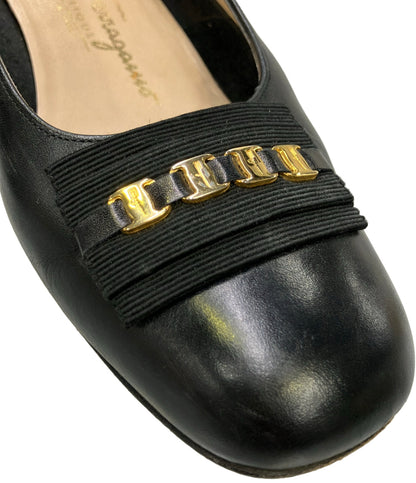 Salvatore Ferragamo ラウンドトゥパンプス 41606 レディース SIZE 7 1/2 サルヴァトーレフェラガモ