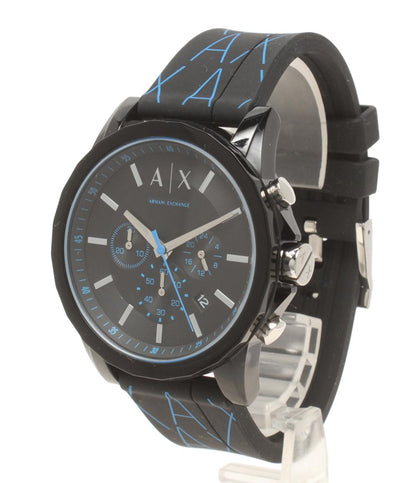 美品 ARMANI EXCHANGE 腕時計 クオーツ ブラック AX1342 メンズ アルマーニエクスチェンジ