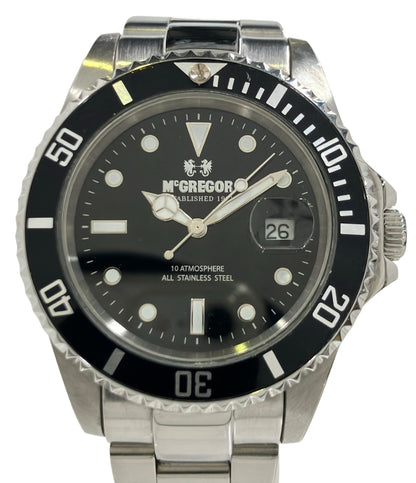McGregor 腕時計 クオーツ ブラック MR-083 メンズ マックレガー