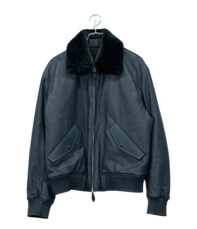 美品 Berluti レザージャケット ボンバージャケット ムートン メンズ SIZE R48 (M) ベルルッティ
