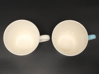 美品 WEDGWOOD マグカップ 2点セット ペア フェスティビティ アイボリー ブルー ウエッジウッド