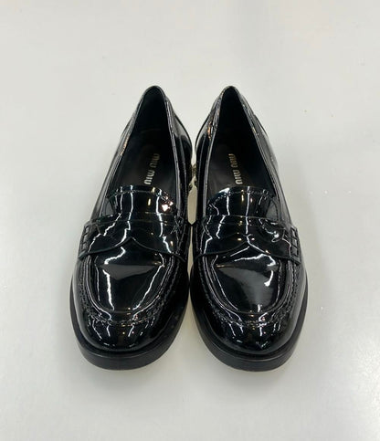 Miu Miu コインローファー パテントレザー ビジュー レディース SIZE 36 (23cm) ミュウ ミュウ