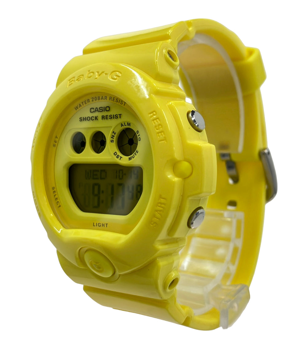 美品 CASIO 腕時計 Baby-G クオーツ イエロー BG-6902 レディース カシオ