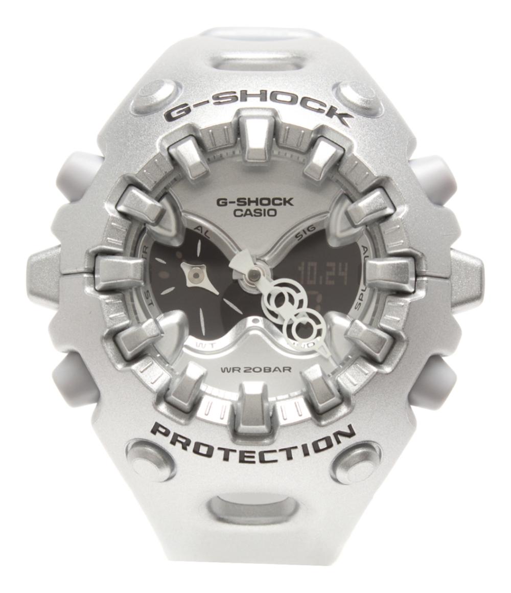 美品 CASIO 腕時計 クオーツ シルバー GA-V01A メンズ カシオ