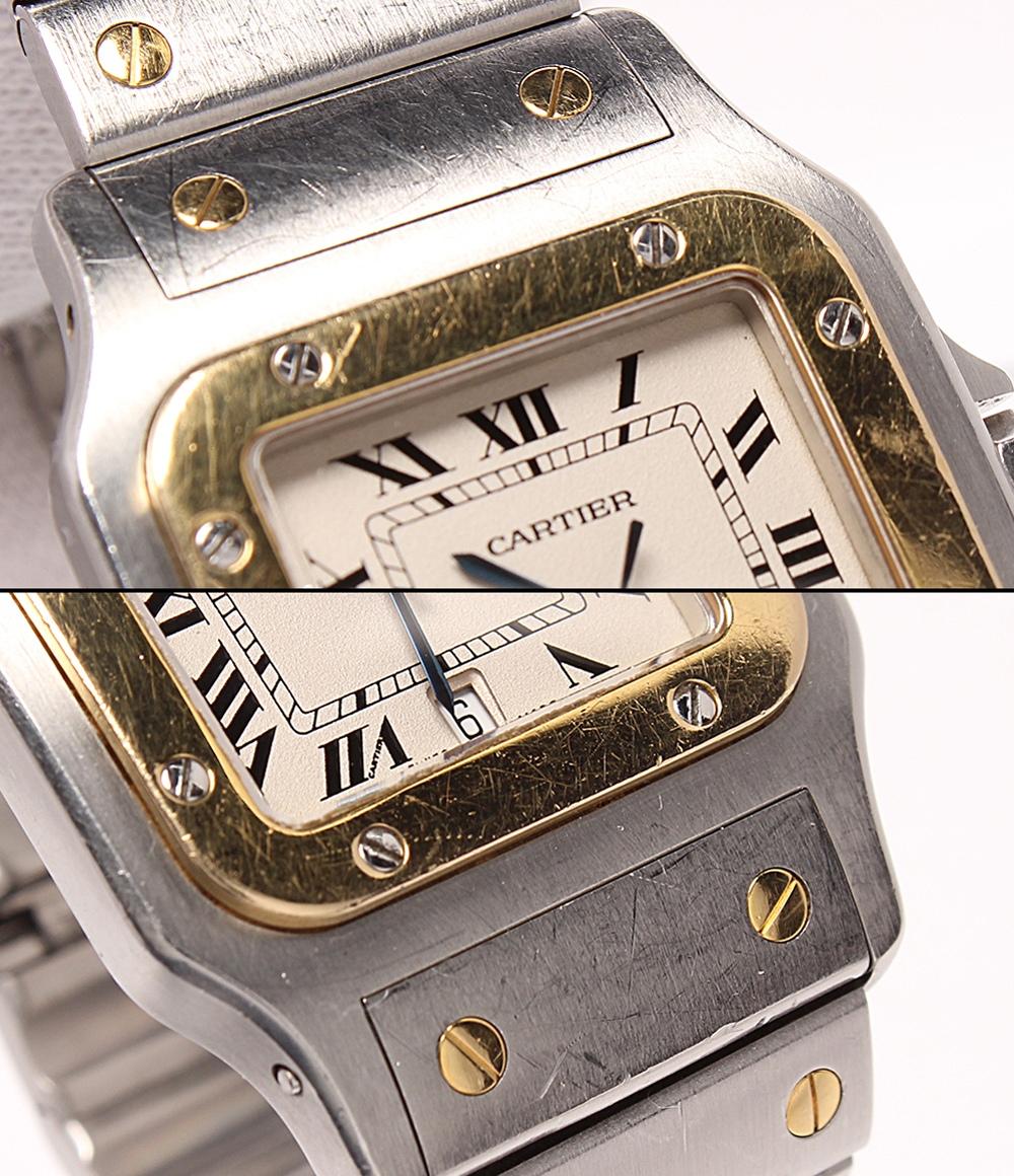 Cartier 腕時計 サントス ガルベ LM クオーツ W20011C4 メンズ カルティエ