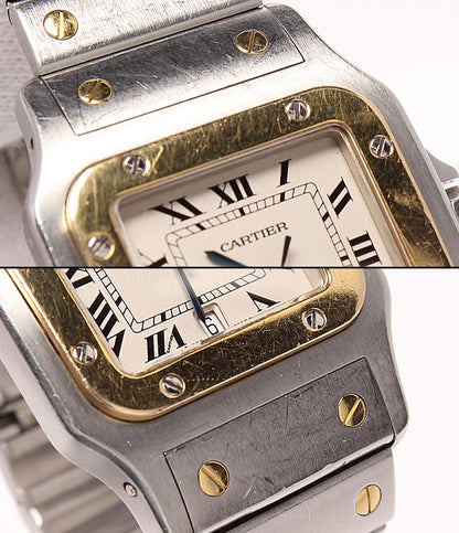 Cartier 腕時計 サントス ガルベ LM クオーツ W20011C4 メンズ カルティエ