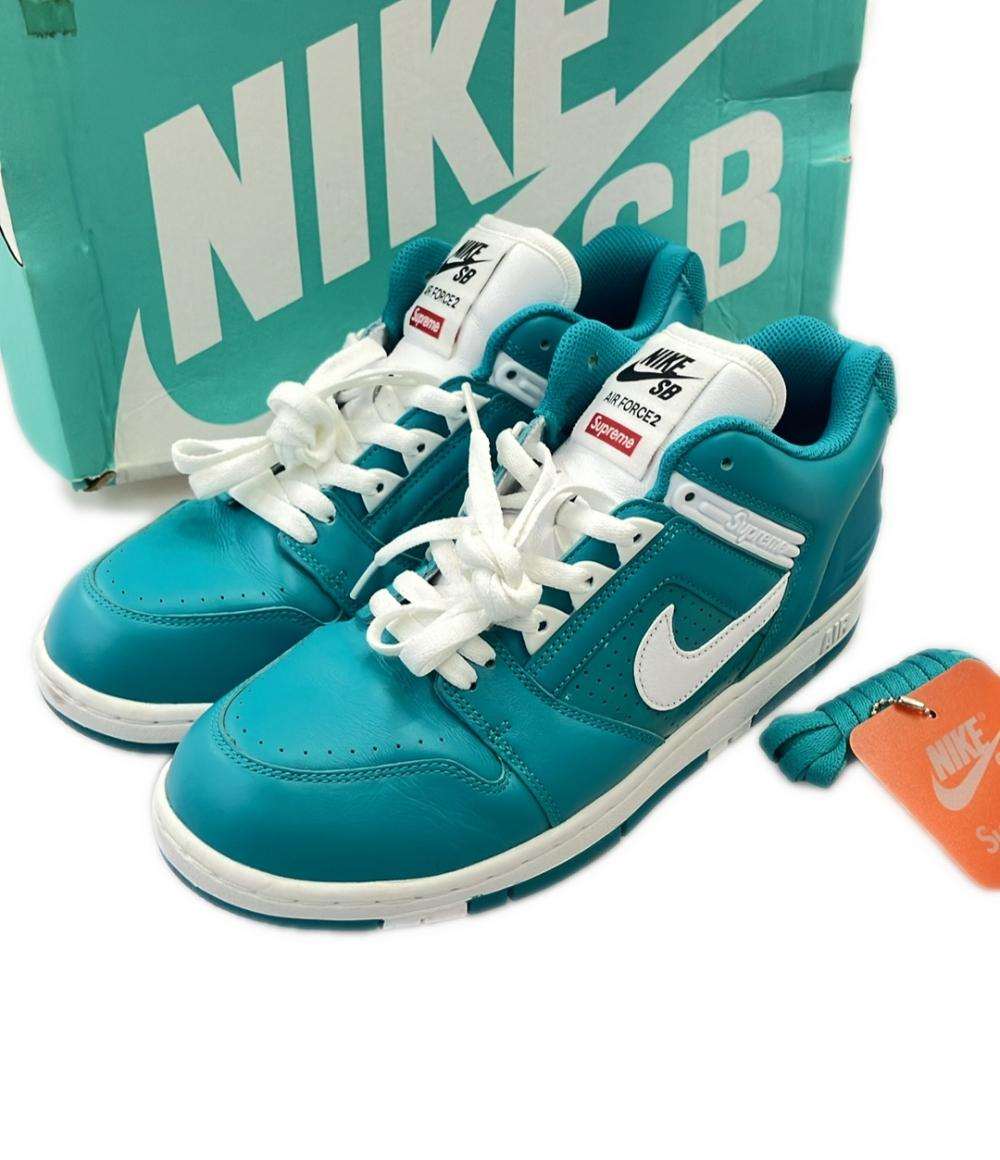 NIKE ミドルカットスニーカー × Supreme SB AIR FORCE 2 AA0871-313 メンズ SIZE 27.0 (L) ナイキ