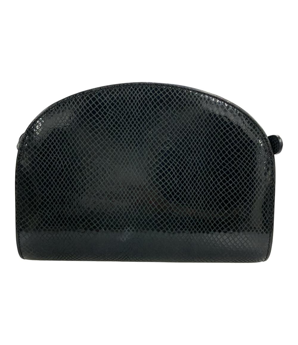 A.P.C. ショルダーバッグ 斜め掛け ハーフムーン レザー F61048 レディース アーペーセー