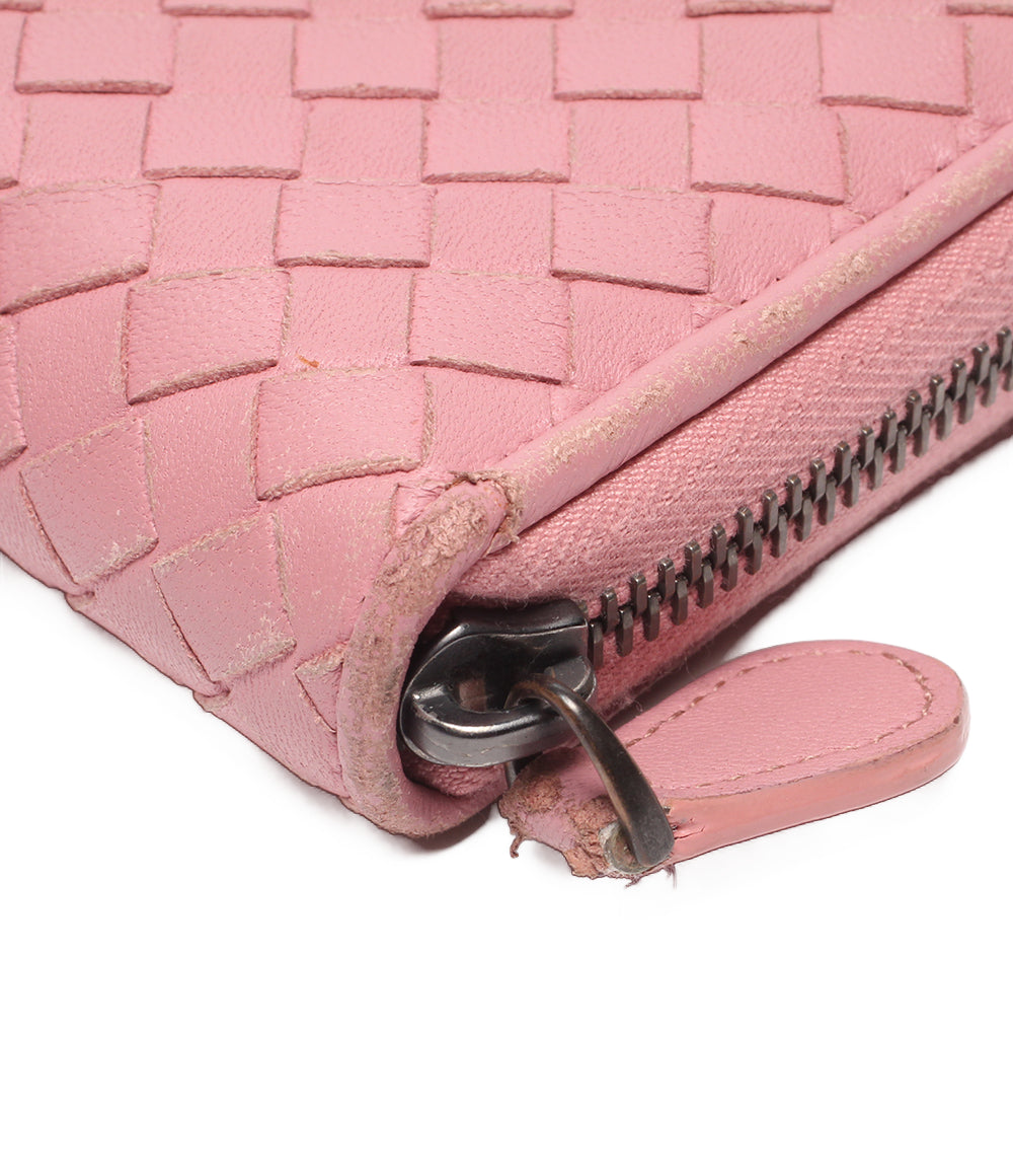 BOTTEGA VENETA ラウンドファスナー長財布 イントレチャート レディース ボッテガ・ヴェネタ