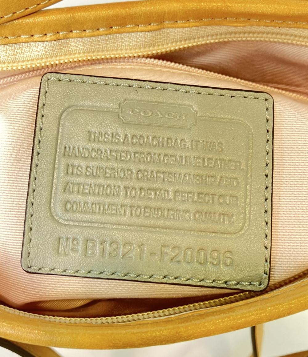 COACH 2WAYハンドバッグ ショルダーバッグ エナメル シグネチャー