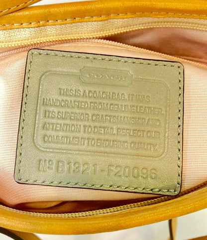 COACH 2WAYハンドバッグ ショルダーバッグ エナメル シグネチャー F20096 レディース コーチ