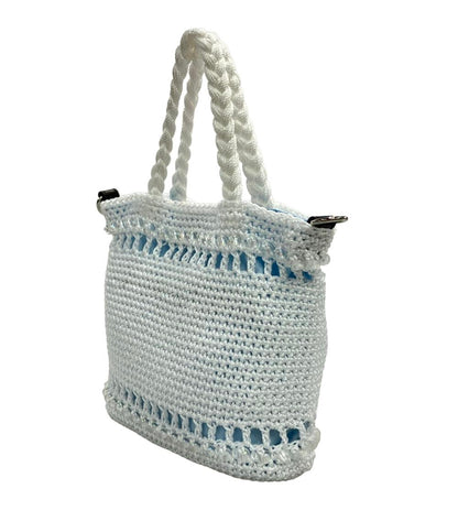 美品 MARY QUANT トートバッグ ショルダーバッグ 2WAY 斜め掛け オーロラビーズクロッシェ レディース マリークヮント