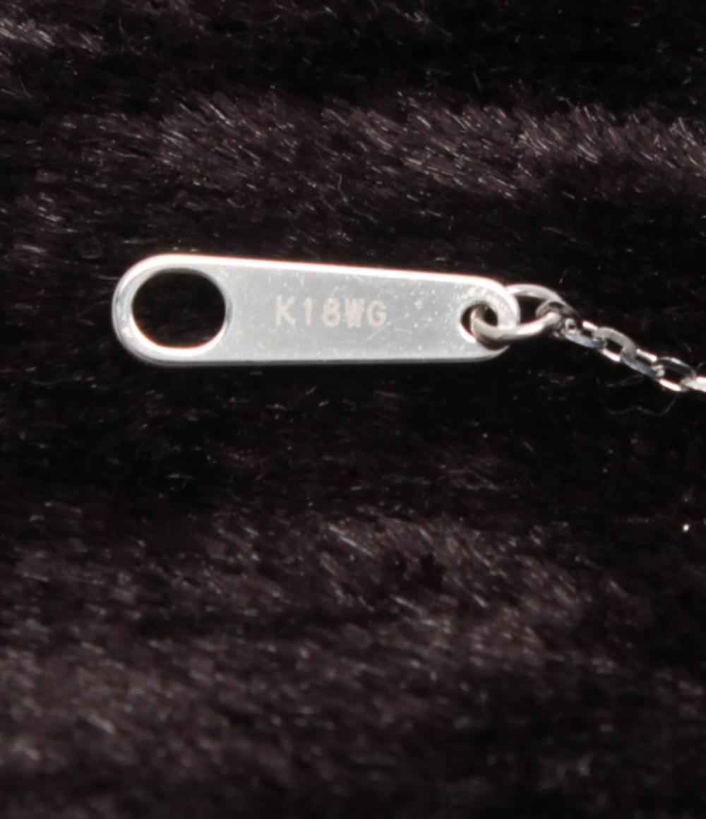 美品 カナルヨンドシー ネックレス K18WG ダイヤ レディース canal4℃