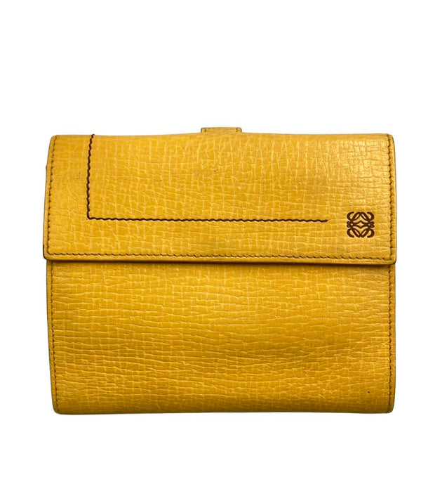【夏セール！】 LOEWE(ロエベ)黄色 折り畳み財布 LOEWE 二つ折り財布 レディース ロエベ – Rehello by BOOKOFF